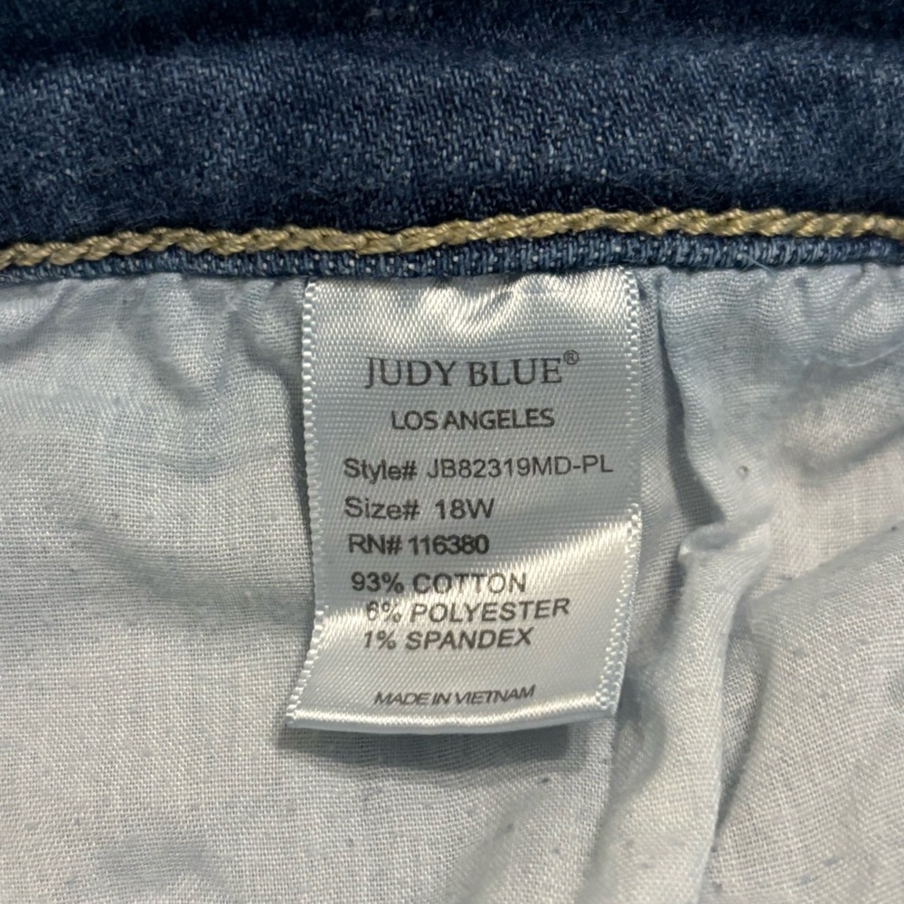 JUDY BLUE BUTTON Fly SKINNY JEANS size18W - Picture 10 of 13